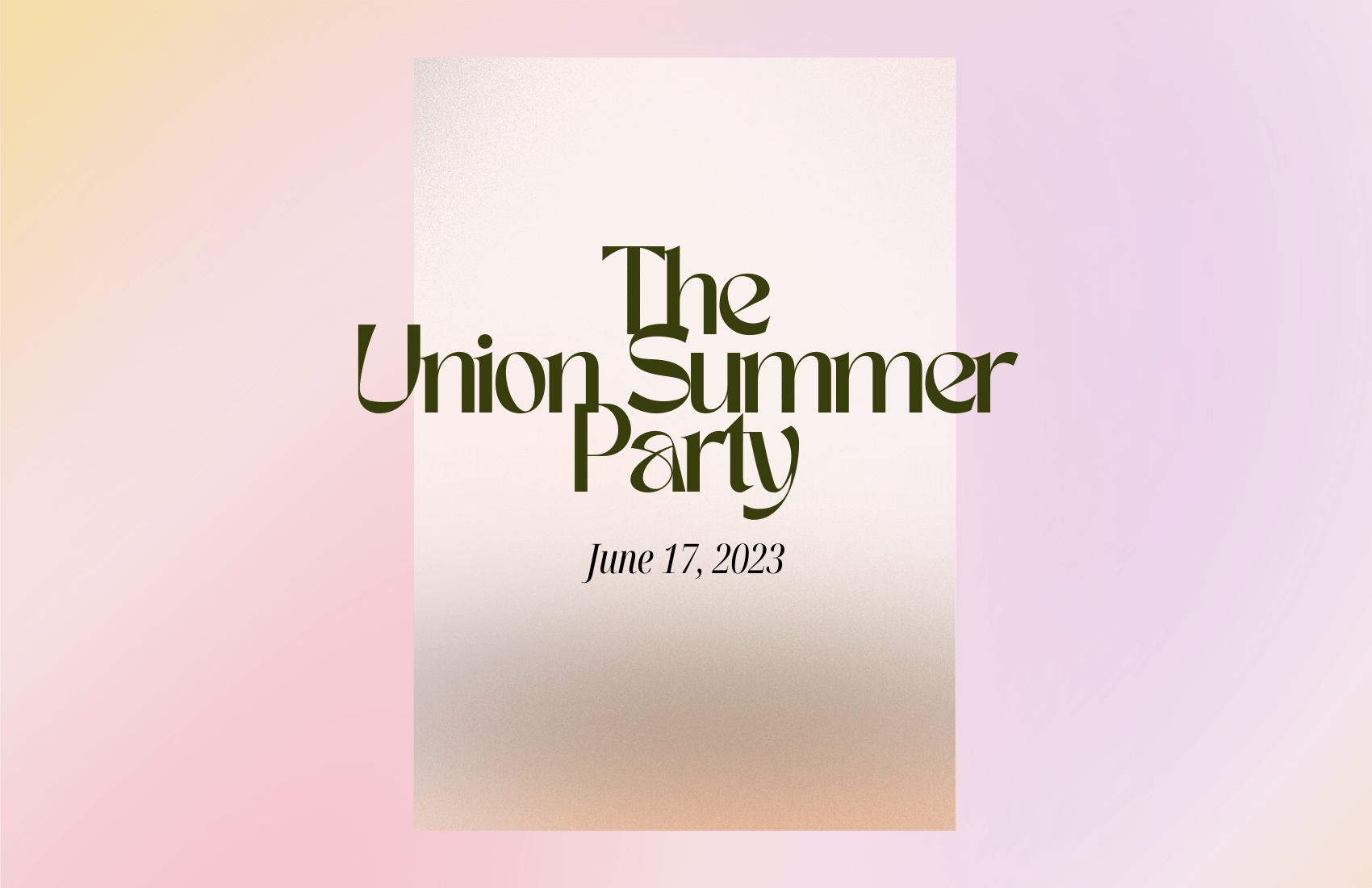 The Union Summer Party