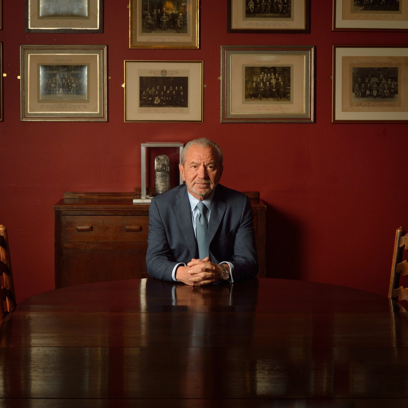 Lord Alan Sugar at the cambridge union in the orator's private dining room